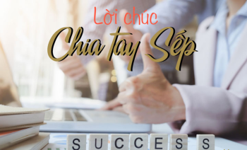 Tổng hợp những lời chúc chia tay sếp hay và cảm động bằng tiếng Anh, Việt